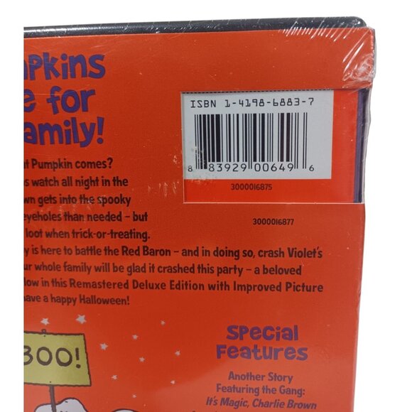 NEW! Its The Great Pumpkin Charlie Brown Remastered Deluxe Bonus Edition DVD - Picture 5 of 6